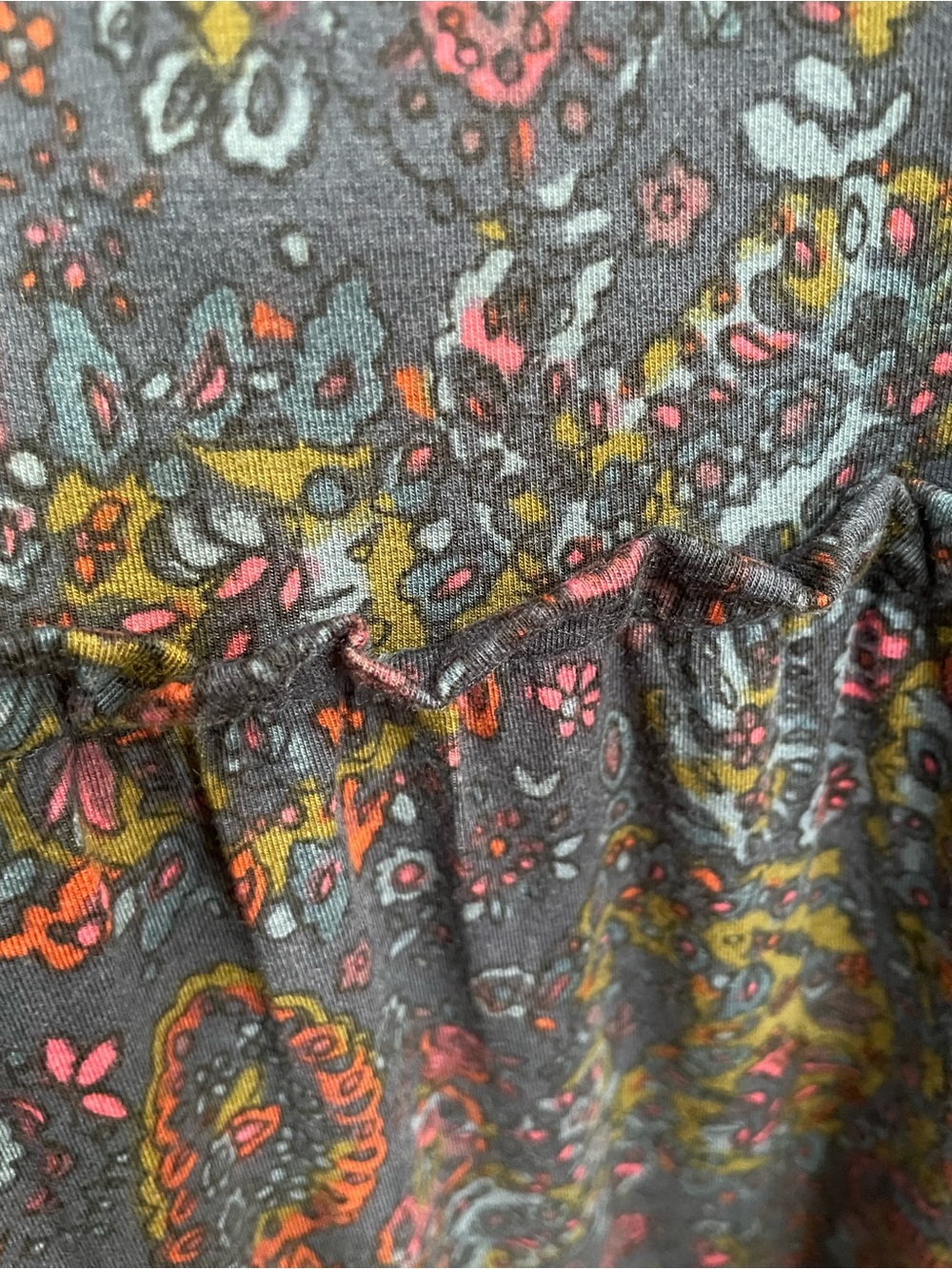 NATURAL LIFE Berkeley Berkley Navy Paisley Tiered Maxi Dress XL - Picture 6 of 7